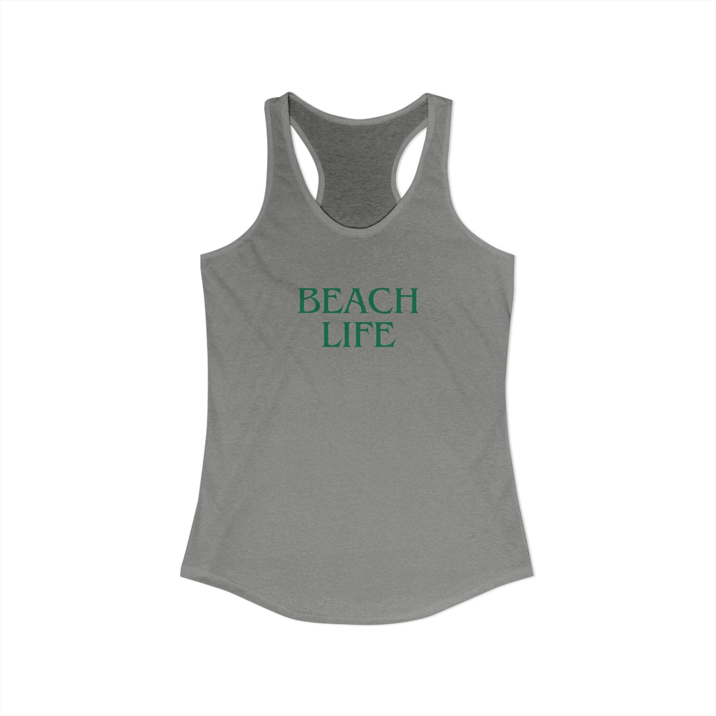 Beach Life Racerback Tank – Salty Air, Sandy Toes