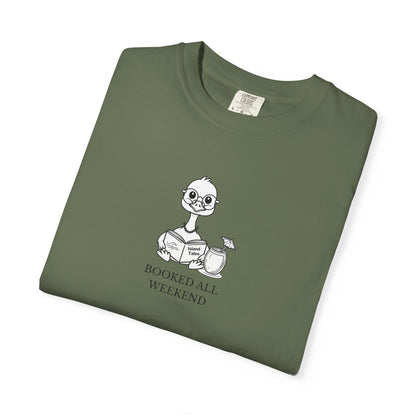 Booked All Weekend Tee – Cozy Graphic Shirt for Readers and Homebodies