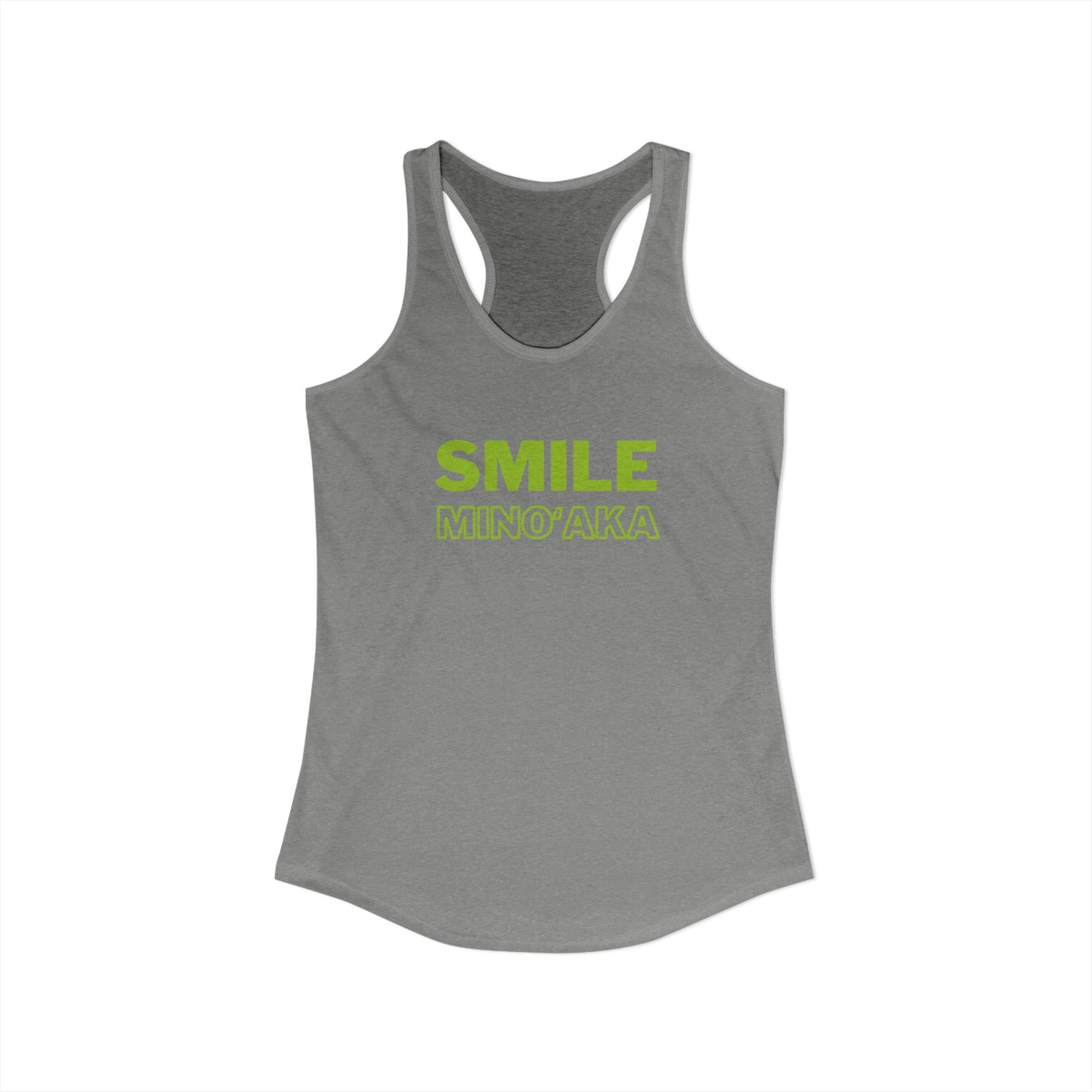 SMILE – Minoʻaka Racerback Tank – Aloha Starts Here