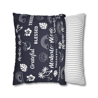 Mahalo Mode Pillow Cover – Navy
