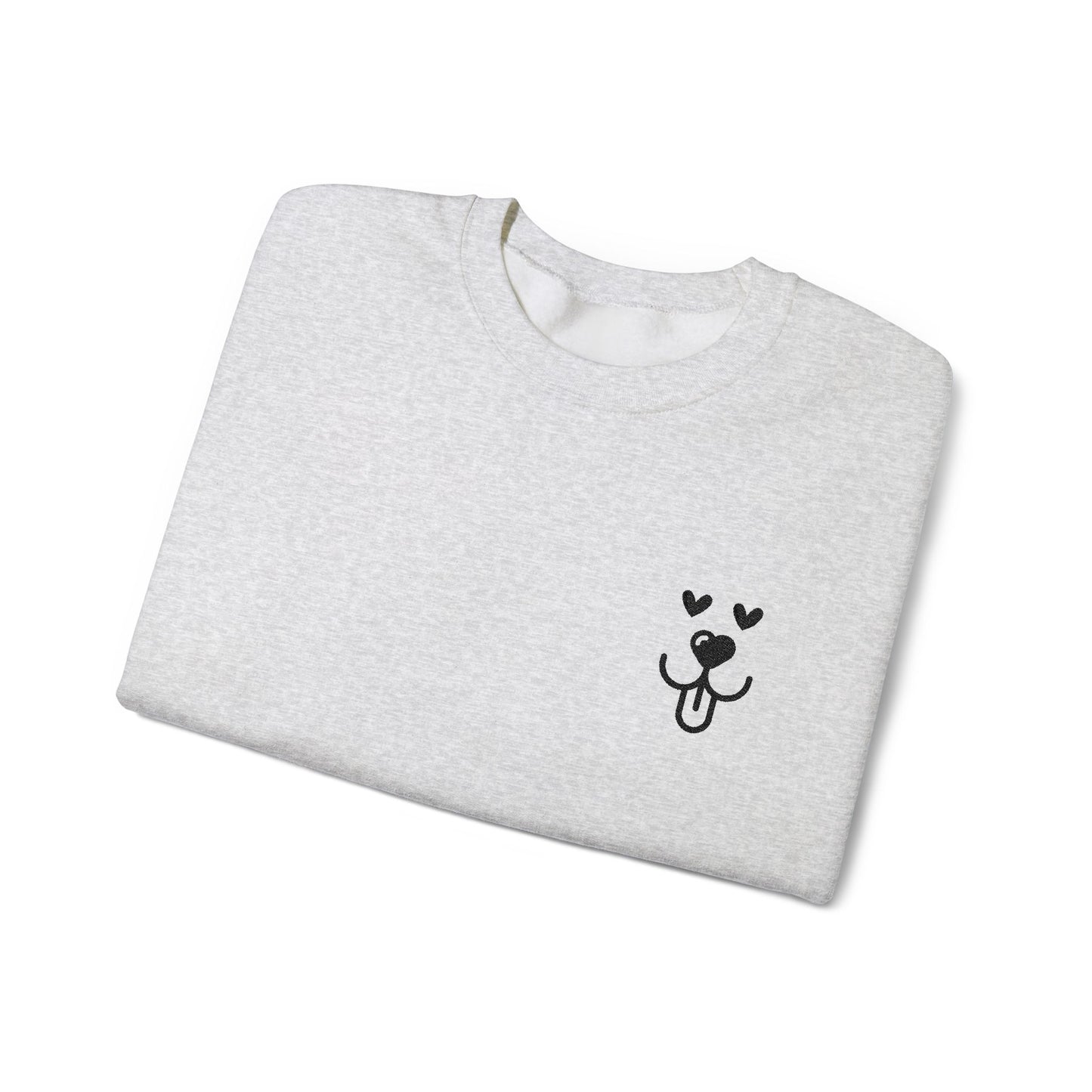 Crewneck Sweatshirt Embroidered All Love Dog