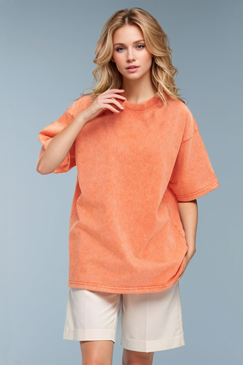 Basic Bae Cotton Round Neck Half Sleeve Tee