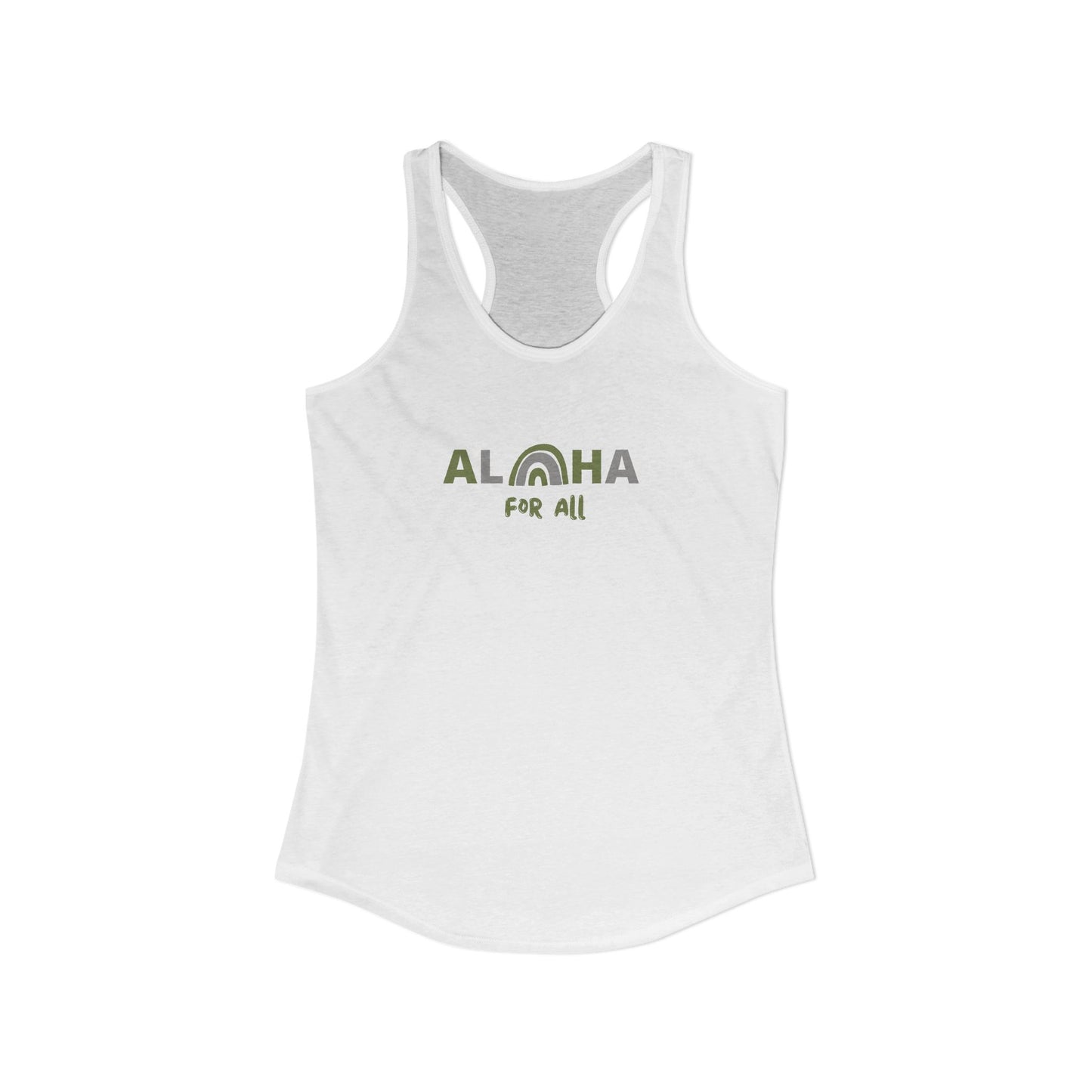 Aloha For All Racerback Tank