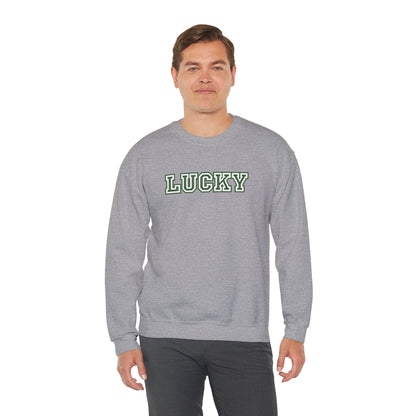 Lucky Varsity Unisex Heavy Blend Crewneck Sweatshirt