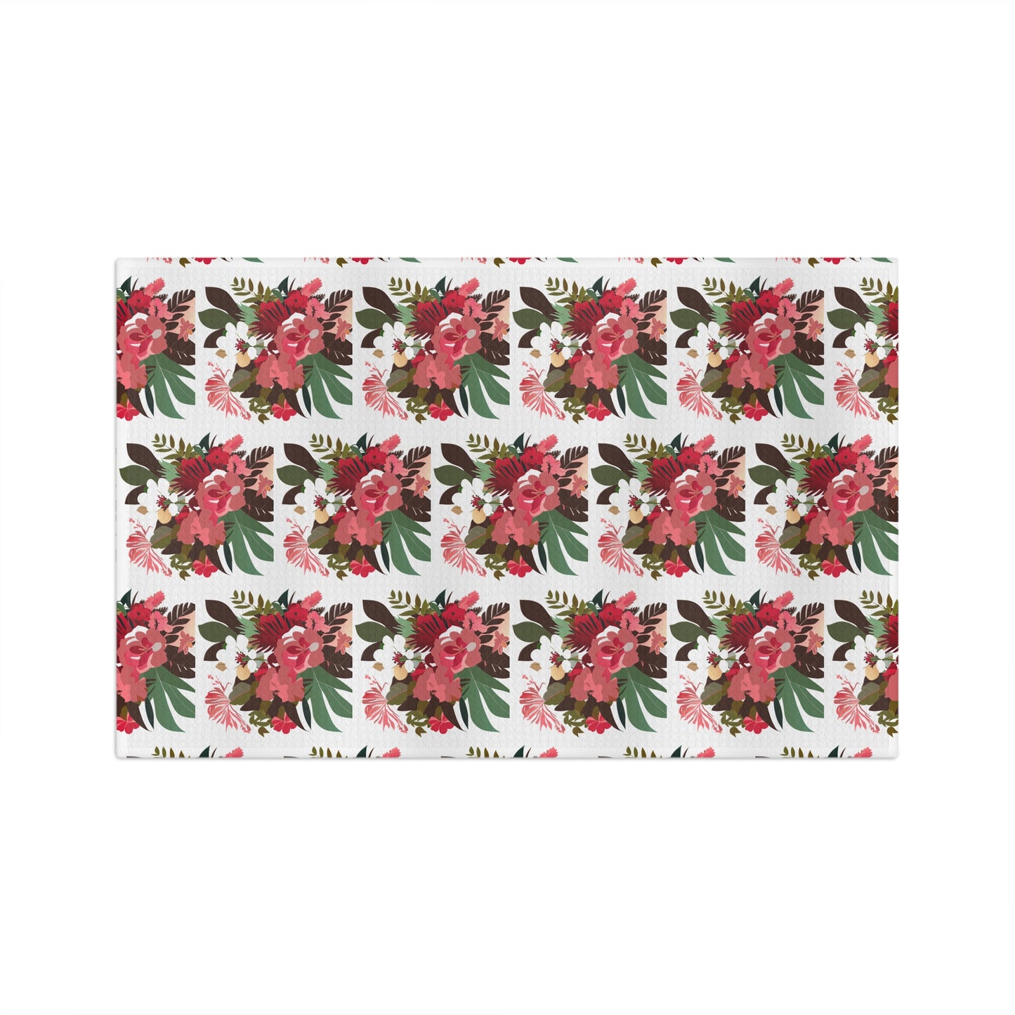 Kitchen Towel Pink Tropical Floral