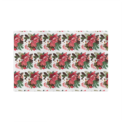 Kitchen Towel Pink Tropical Floral