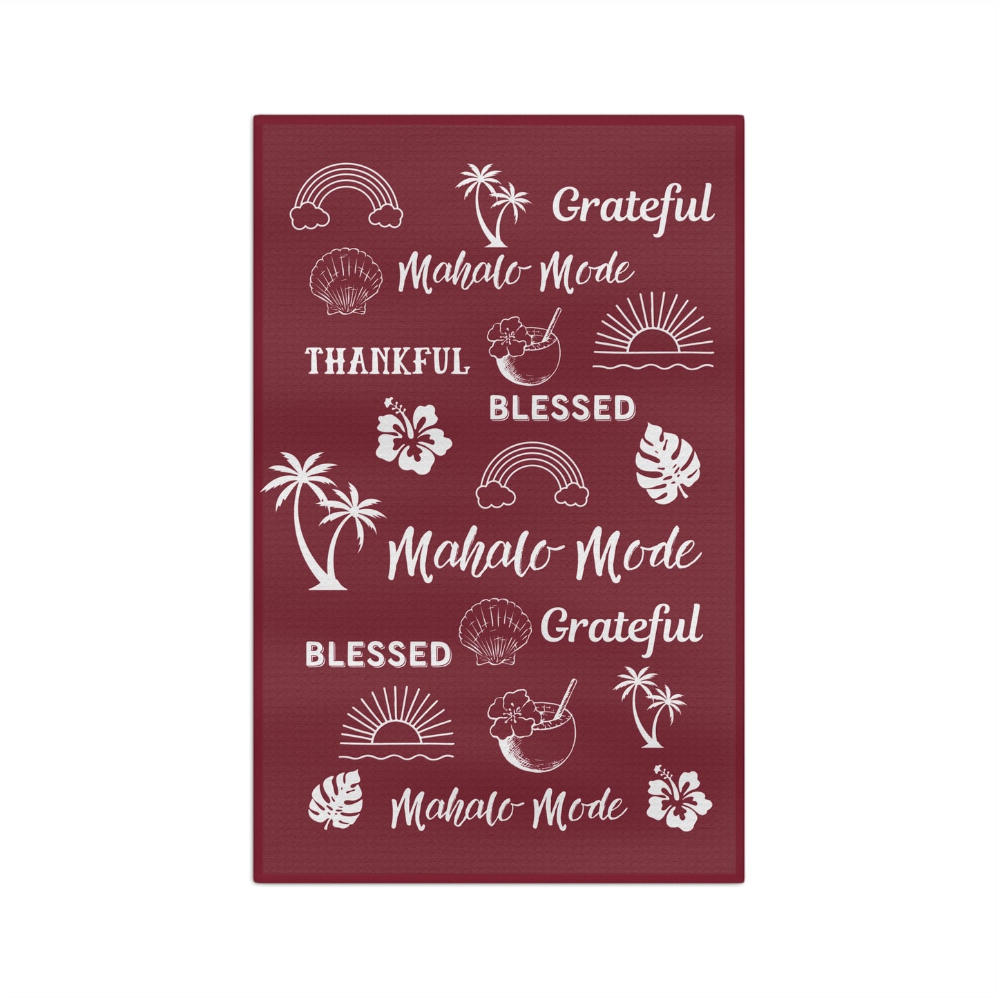 Kitchen Towel Mahalo Mode Burgundy