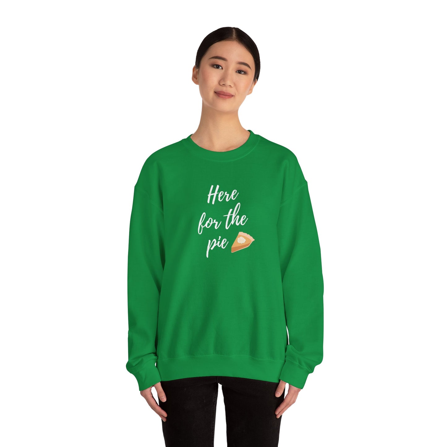 Here for the Pie Unisex Heavy Blend Crewneck Sweatshirt