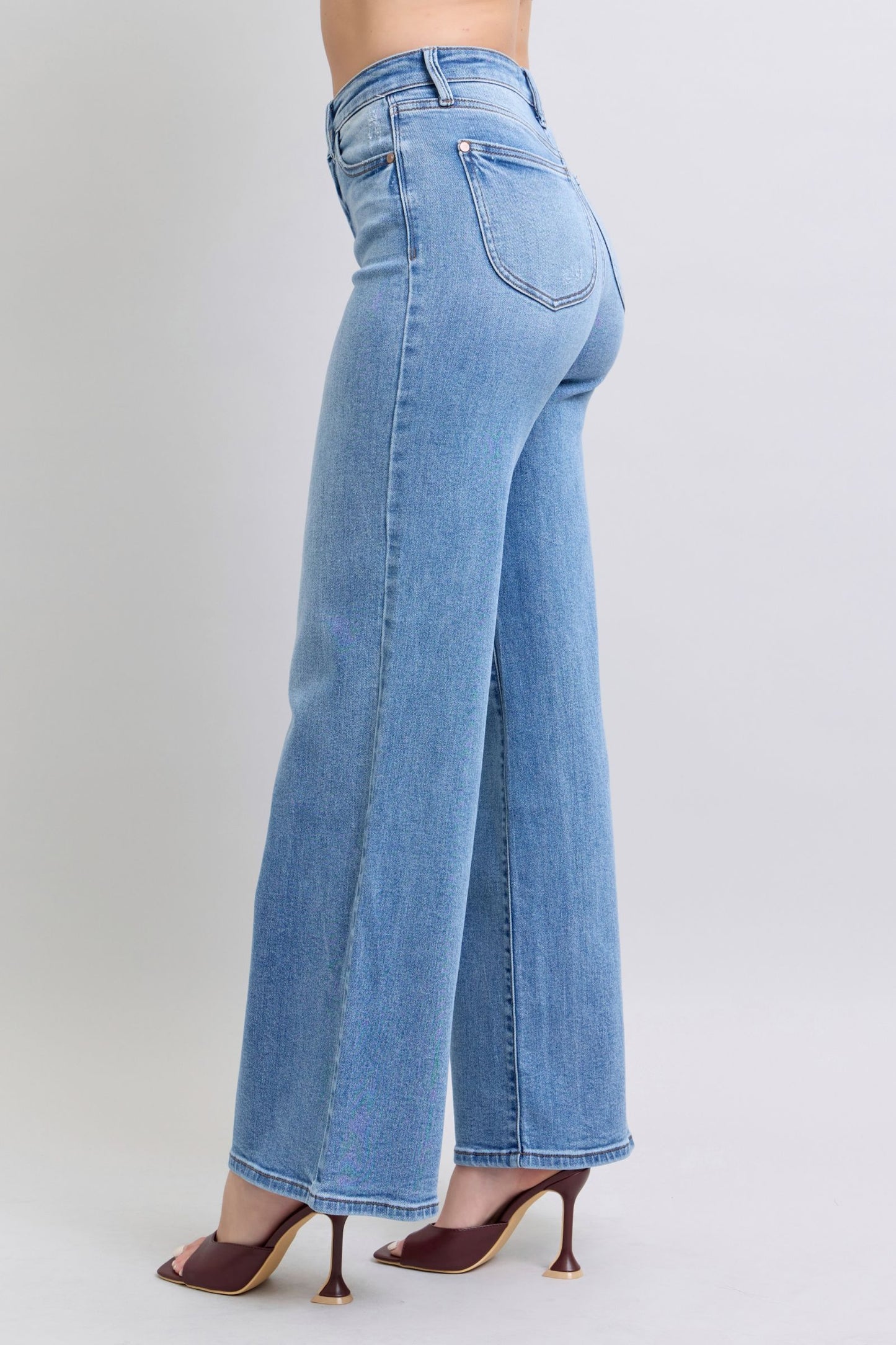 Judy Blue Wide Leg High Waist Jeans with Pockets