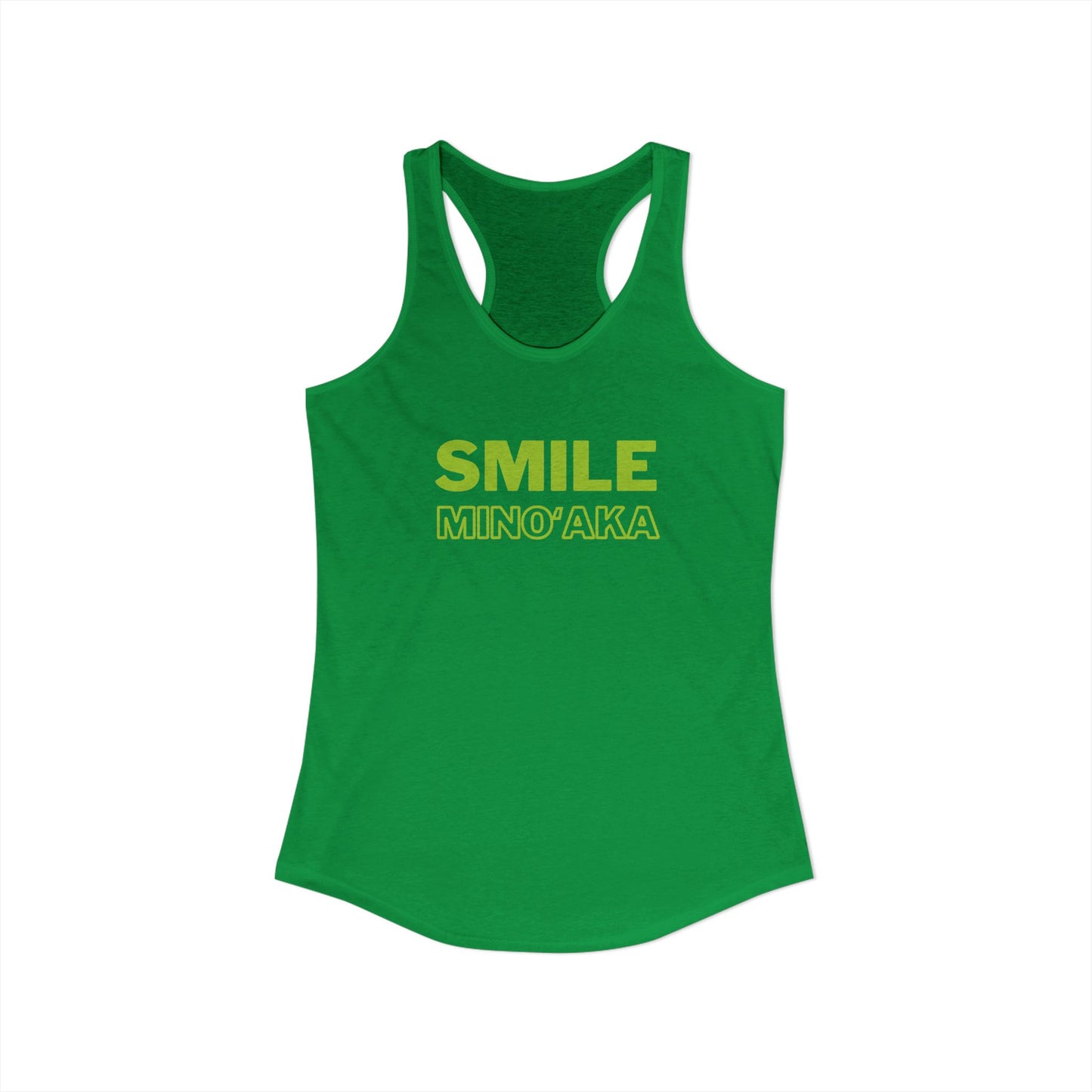 SMILE – Minoʻaka Racerback Tank – Aloha Starts Here