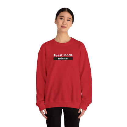 Feast Mode Activated Unisex Heavy Blend Crewneck Sweatshirt