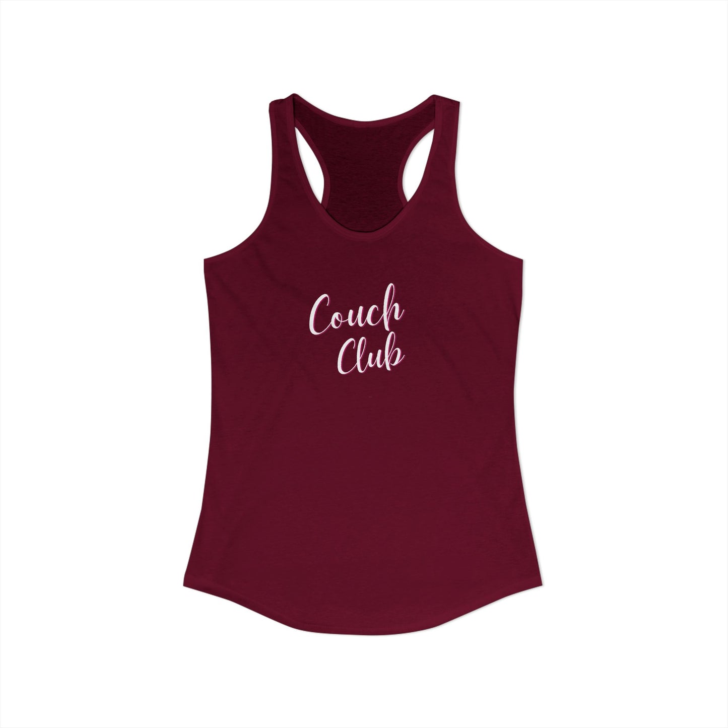 Couch Club Racerback Tank – Comfy Is the Vibe