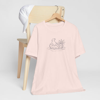 Koa Pineapple Floatie Dog Tee | Coastal Hawaii Tee
