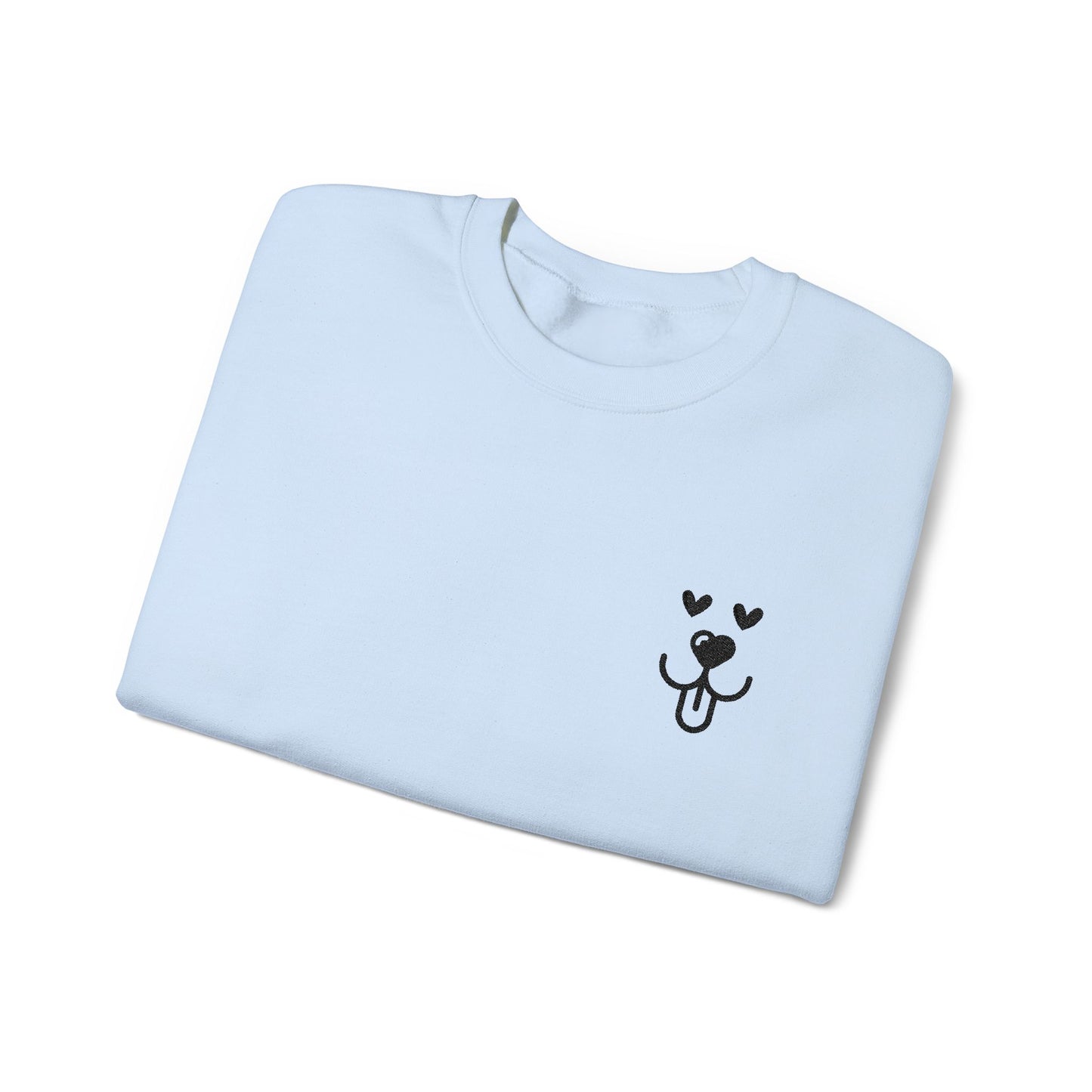 Crewneck Sweatshirt Embroidered All Love Dog