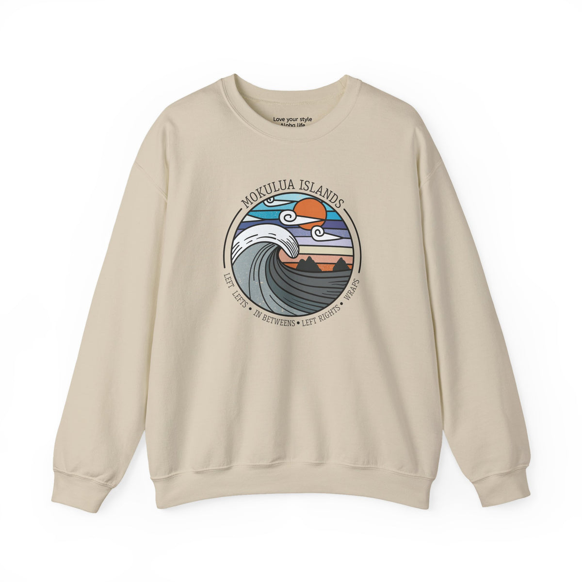 Mokulua Islands Surf Spots Graphic Sweatshirt
