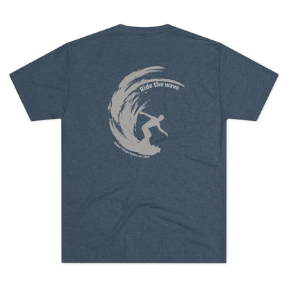 Ride the Wave Unisex Triblend Crew Tee