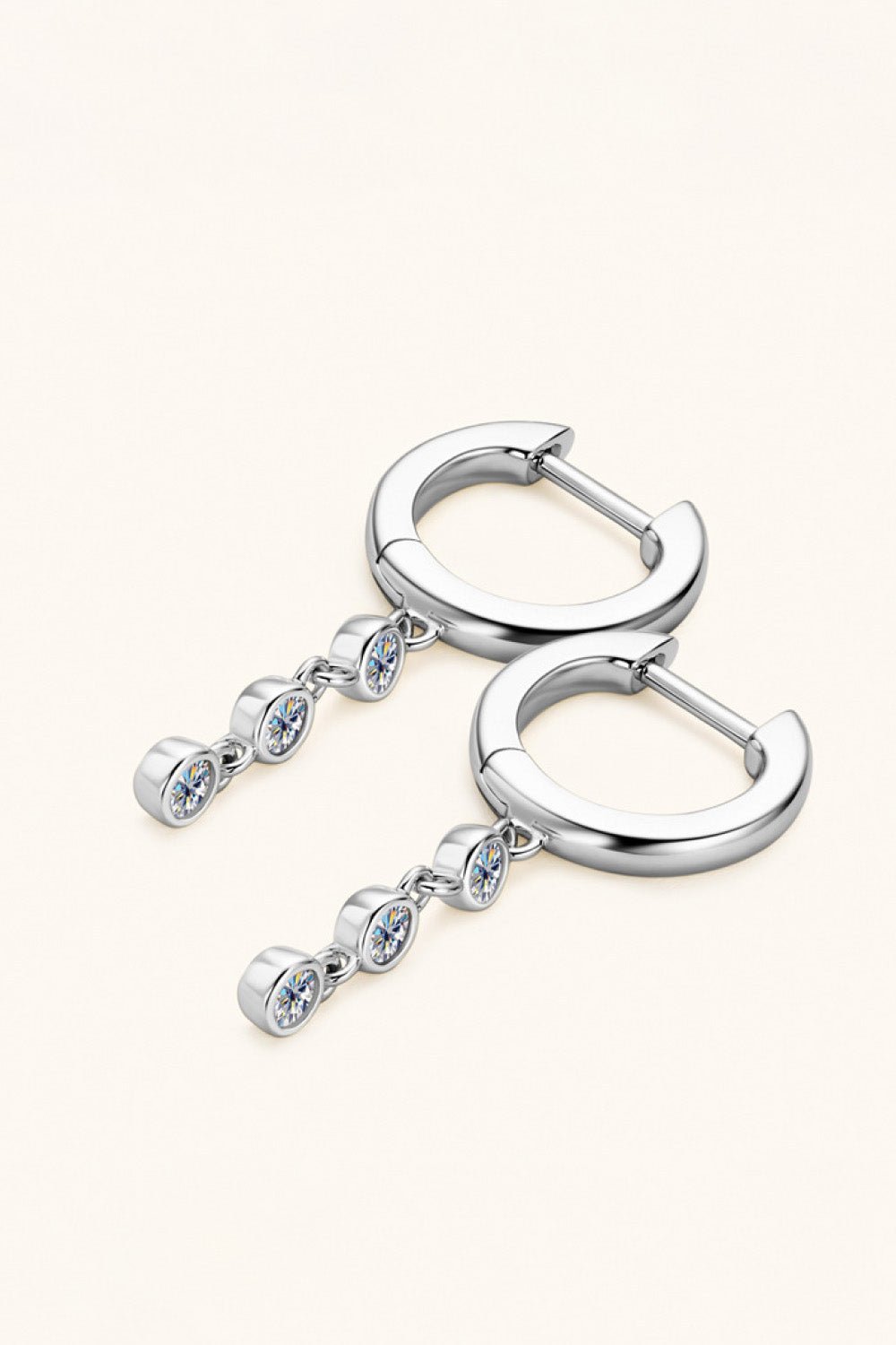 .18 Carat Moissanite Drop 925 Sterling Silver Earrings - Global Village Kailua Boutique