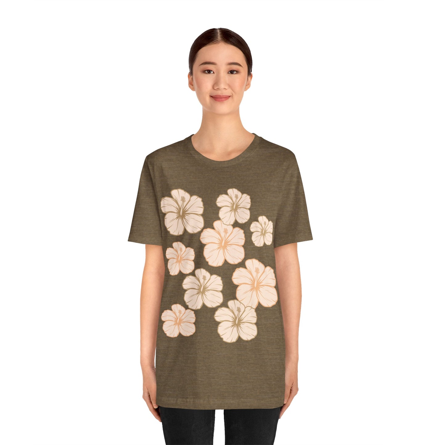 HIbiscus All Over Unisex Jersey Tee
