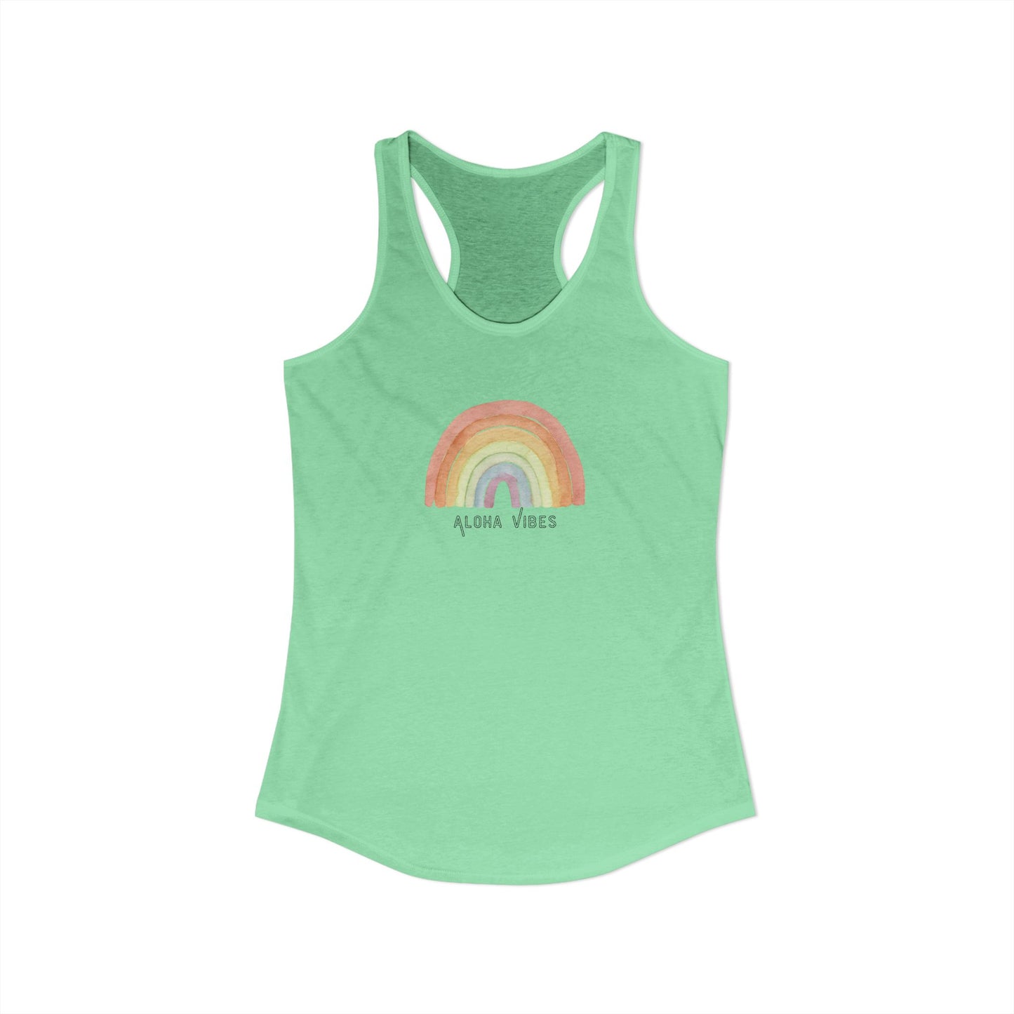 Aloha Vibes Rainbow Racerback Tank
