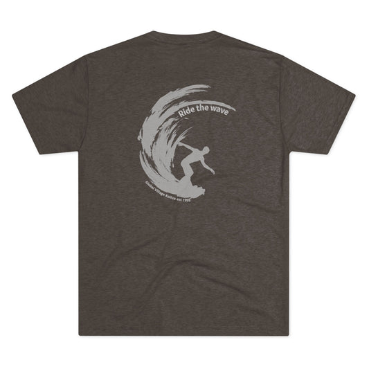 Ride the Wave Unisex Triblend Crew Tee