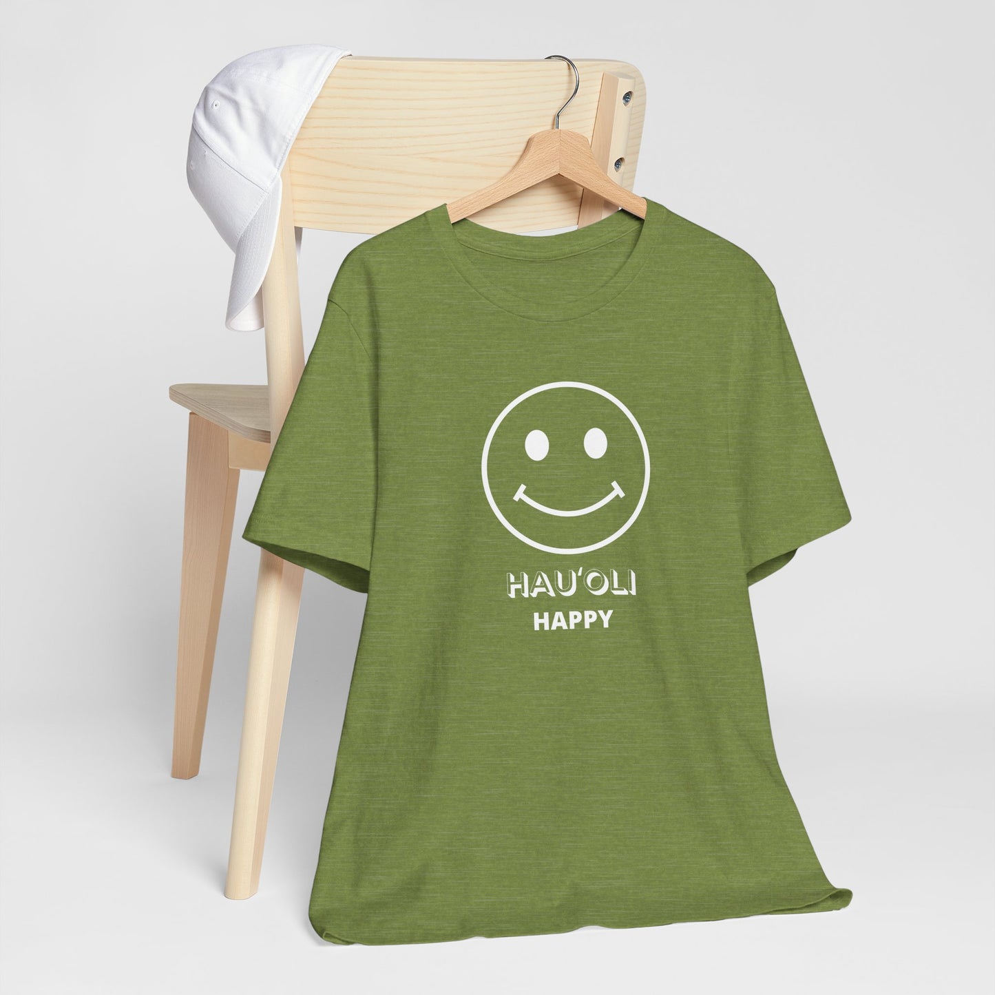 Hauʻoli Happy Face Unisex Tee | Hawaii Graphic T-Shirt