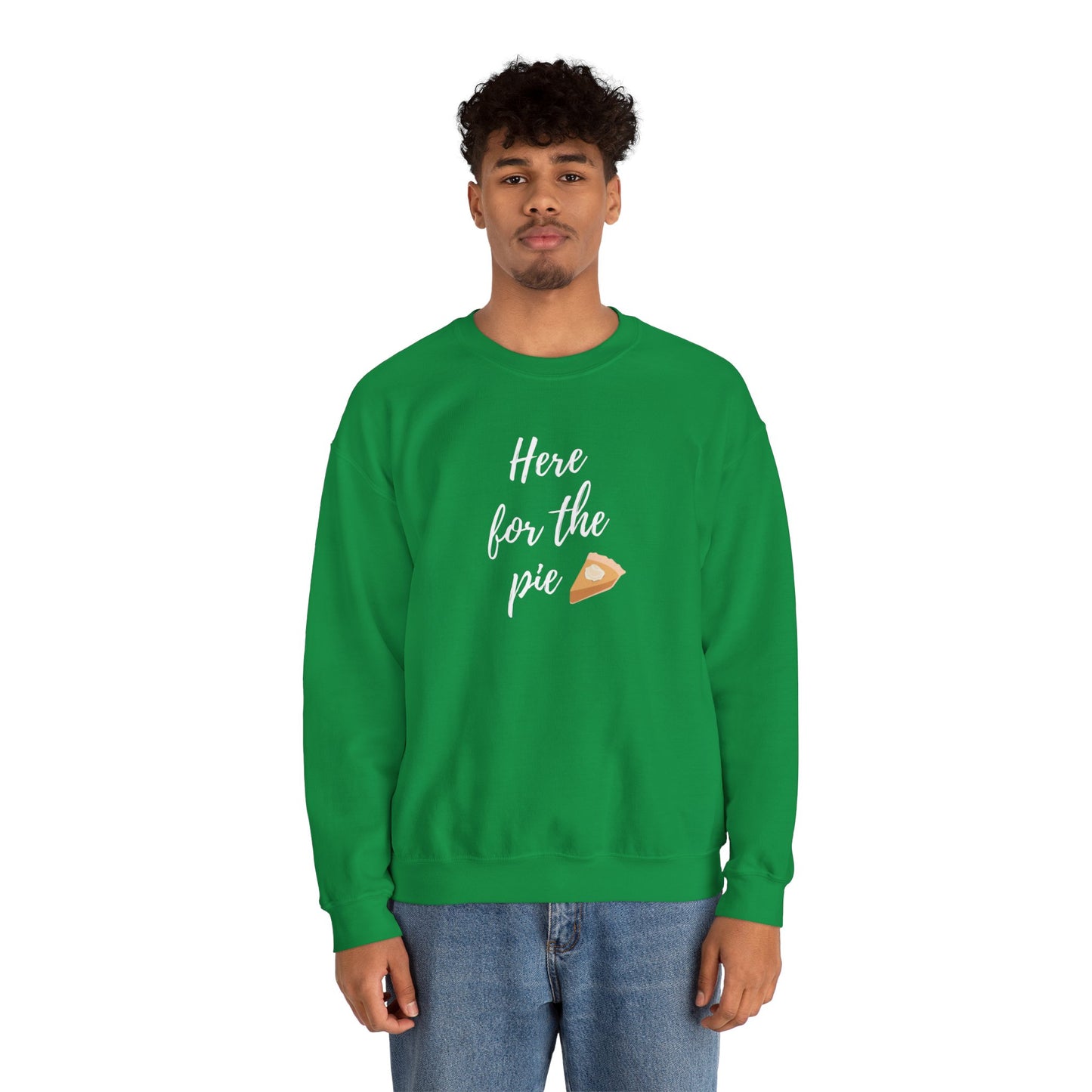 Here for the Pie Unisex Heavy Blend Crewneck Sweatshirt