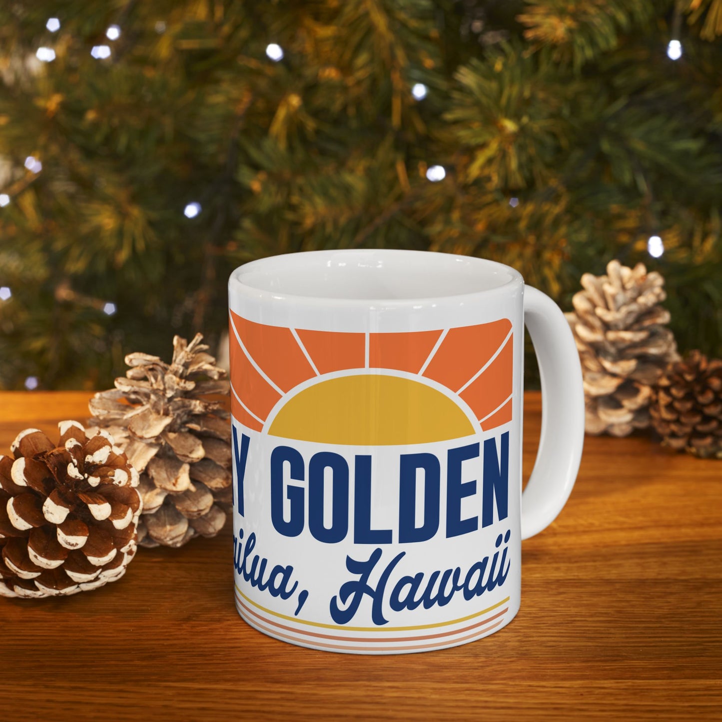 Stay Golden Coffee Mug | Hawaii-Inspired Ceramic Mug
