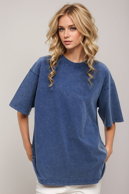 Basic Bae Cotton Round Neck Half Sleeve Tee
