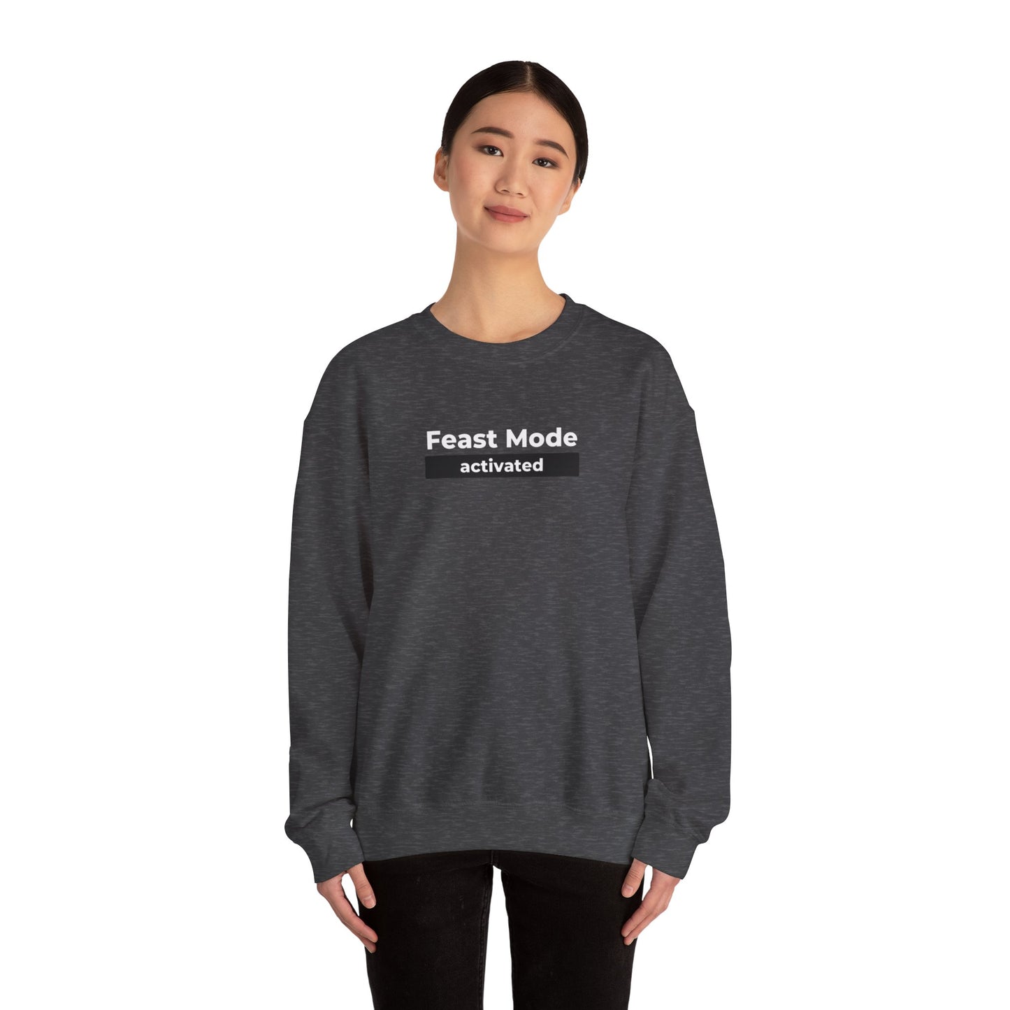 Feast Mode Activated Unisex Heavy Blend Crewneck Sweatshirt