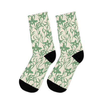 Recycled Poly Socks Orchid Sage