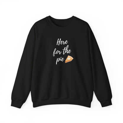 Here for the Pie Unisex Heavy Blend Crewneck Sweatshirt