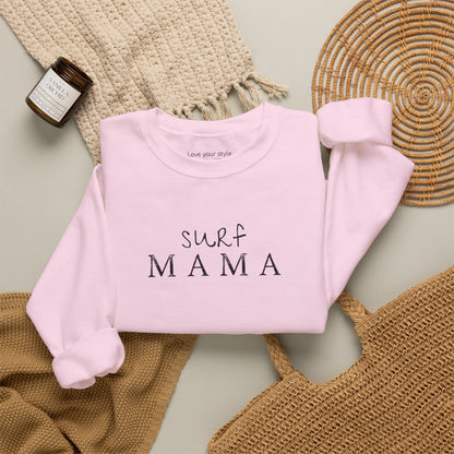 Surf Mama Sweatshirt | Hawaii Beach Graphic Pullover