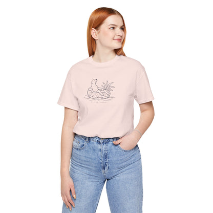 Koa Pineapple Floatie Dog Tee | Coastal Hawaii Tee