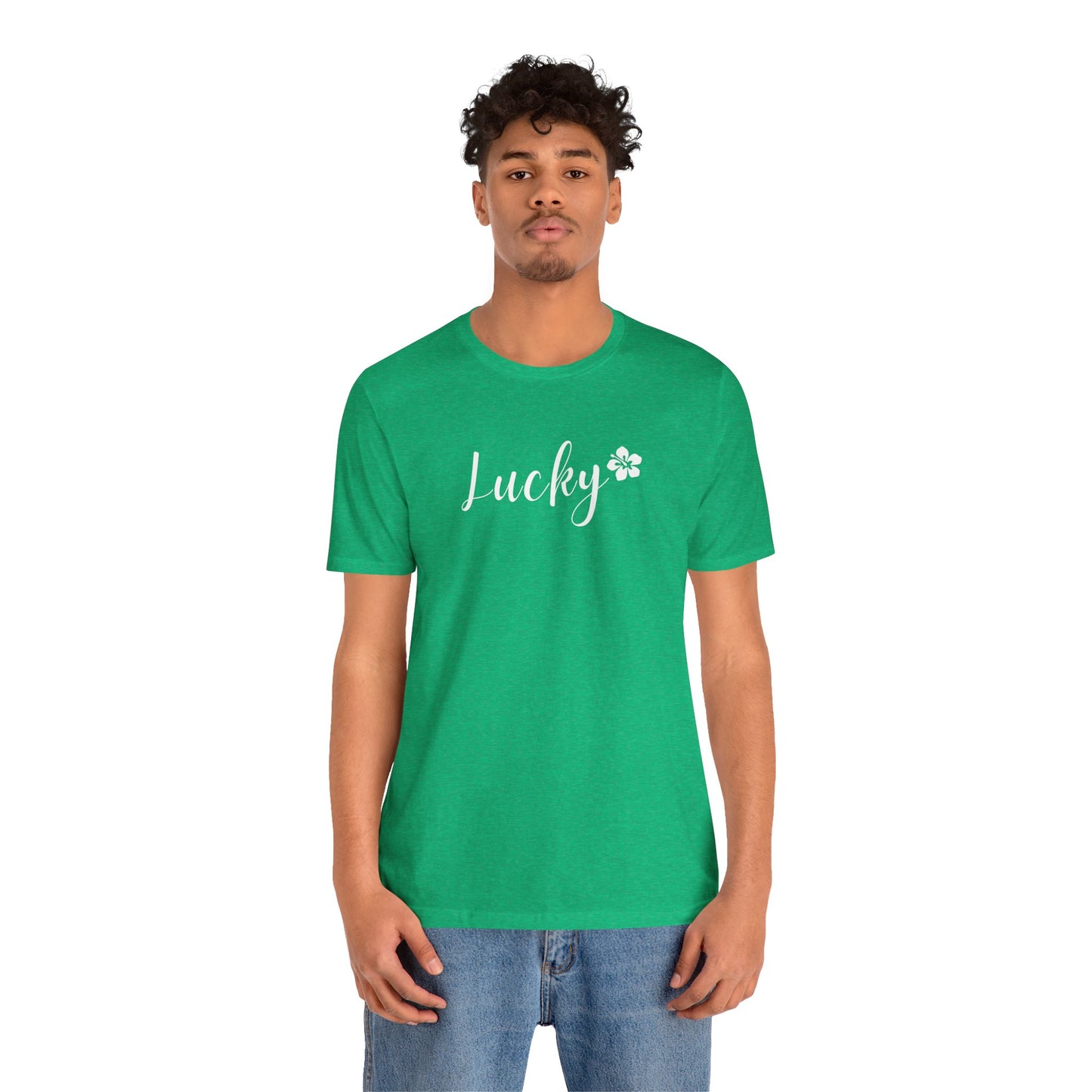 Lucky Script Hibiscus Unisex Jersey Tee