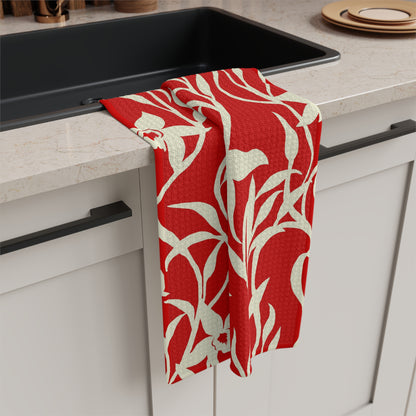 Red Orchid Hawaiʻi Kitchen Towel