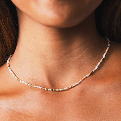 Peacemaker 2mm Metal Accent Healing Necklace