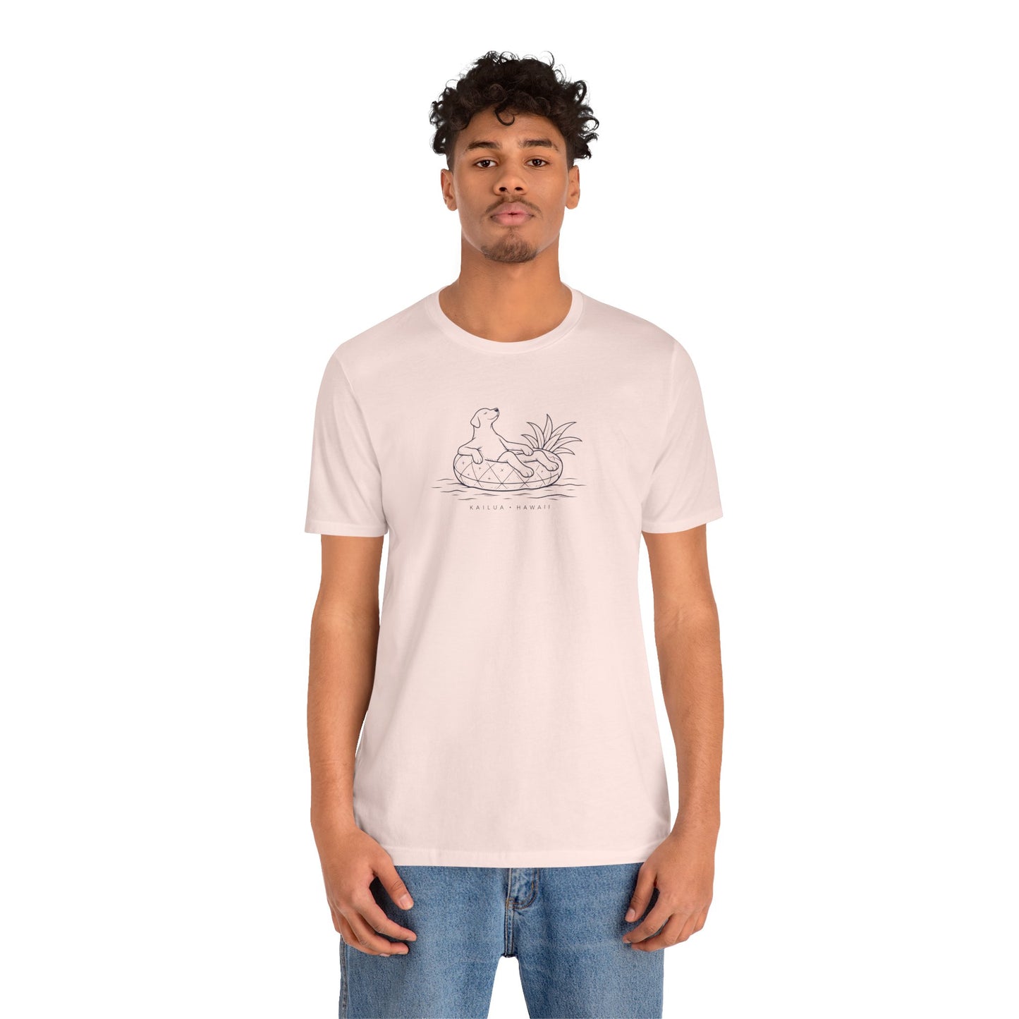 Koa Pineapple Floatie Dog Tee | Coastal Hawaii Tee