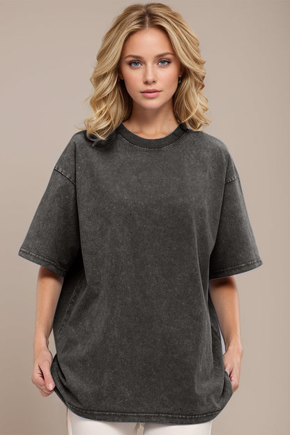 Basic Bae Cotton Round Neck Half Sleeve Tee