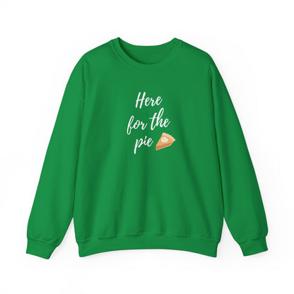 Here for the Pie Unisex Heavy Blend Crewneck Sweatshirt