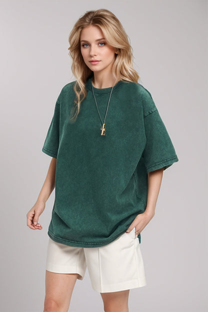 Basic Bae Cotton Round Neck Half Sleeve Tee