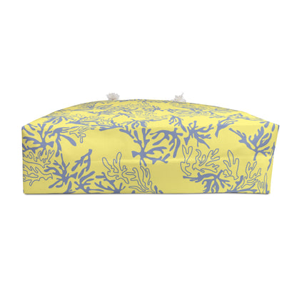 Coral Soft Yellow Weekender Bag | Beach & Travel Tote