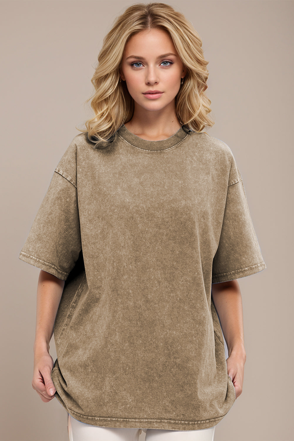 Basic Bae Cotton Round Neck Half Sleeve Tee