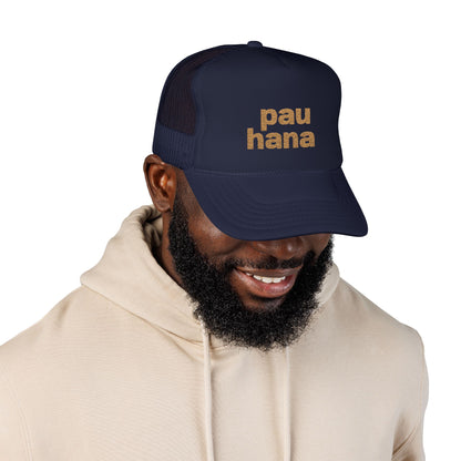 Pau Hana Trucker Hat | Embroidered Island Style Cap