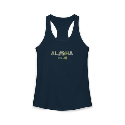 Aloha For All Racerback Tank