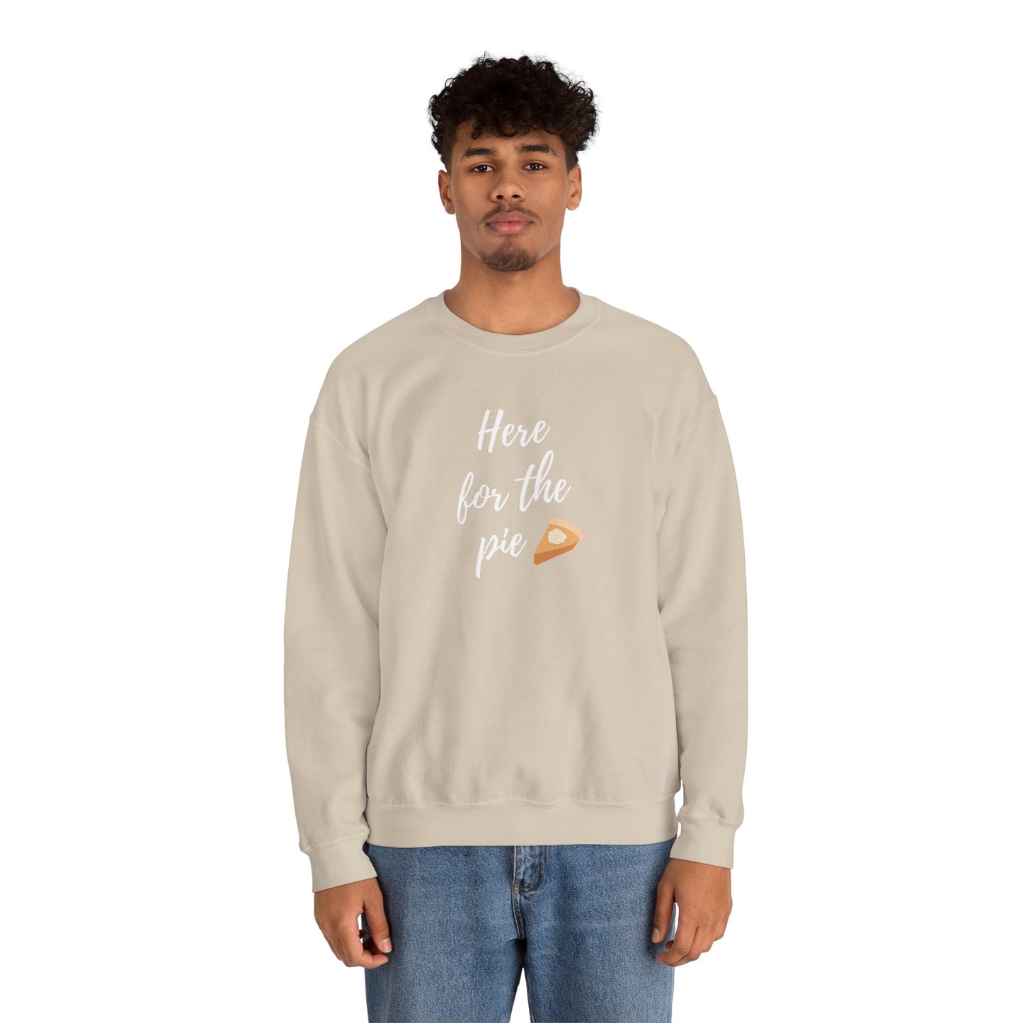 Here for the Pie Unisex Heavy Blend Crewneck Sweatshirt