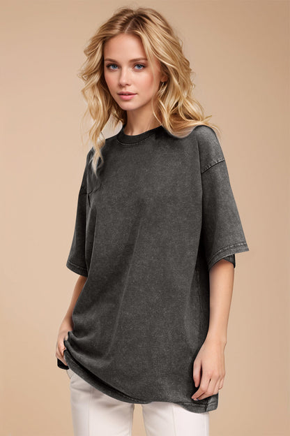 Basic Bae Cotton Round Neck Half Sleeve Tee