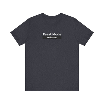 Feast Mode Activated graphic t-shirt in Heather Navy by Global Village Kailua
