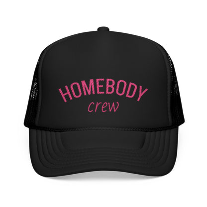Homebody Crew Trucker Hat – Pink Vibes