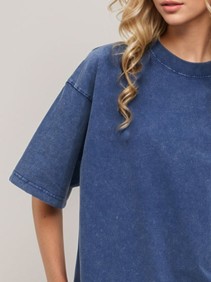 Basic Bae Cotton Round Neck Half Sleeve Tee
