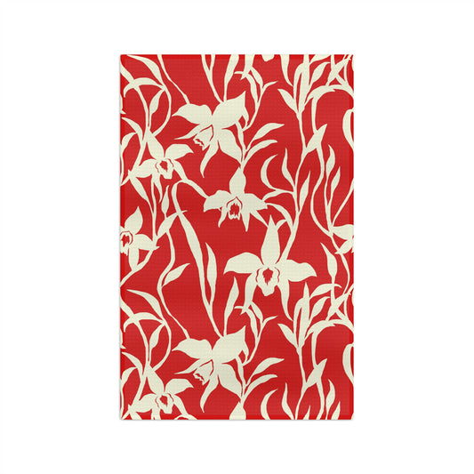 Red Orchid Hawaiʻi Kitchen Towel